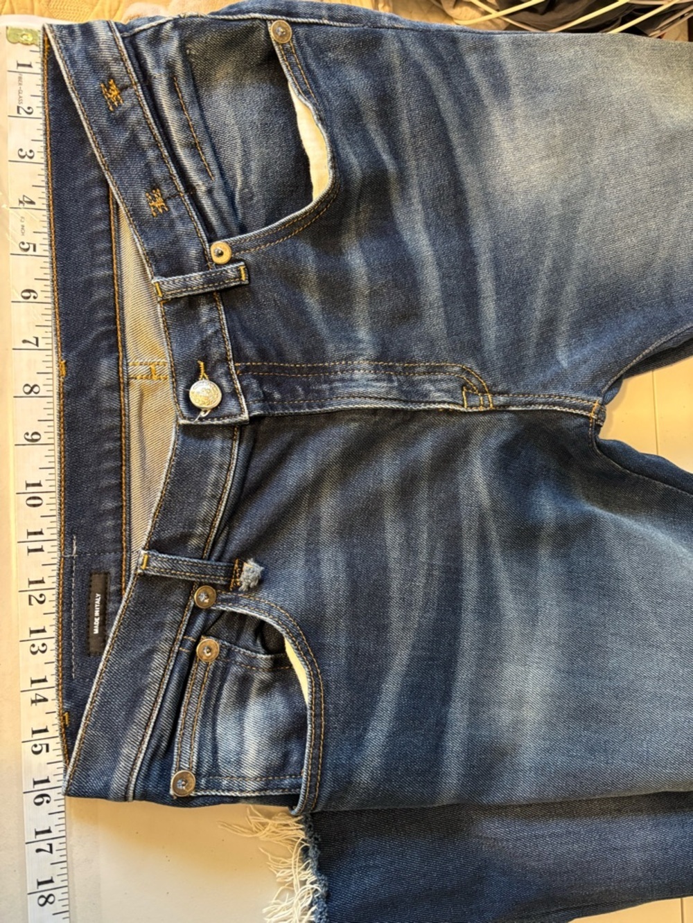 R13 Jane Jeans Size 29 Ankle Dark Denim Elevated Basic Distressed Quiet Luxury - Picture 17 of 17